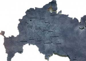 Карта России фанера