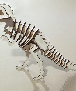 Динозавр пазл из фанеры
